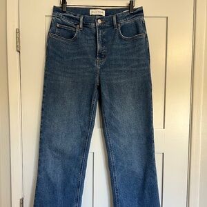 Denim Forum The 90s Snatched Mid-rise Straight